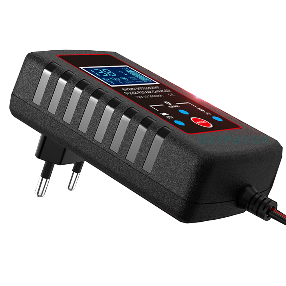 Universal Pulse Repair Battery Charger 6V 12V 2A- Intelligent Automatic for Lead Acid (Motorcycle) with SAE Plug Battery Charger