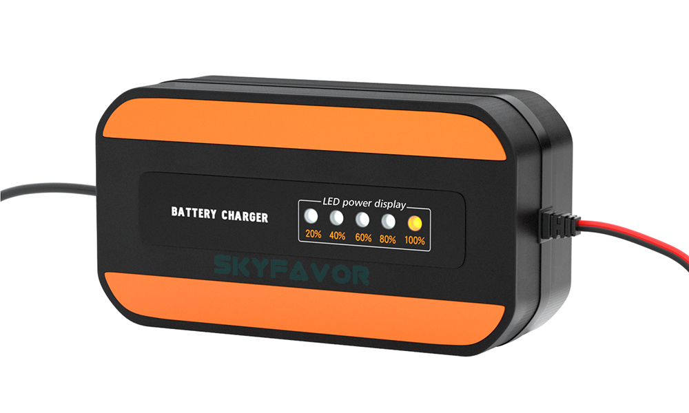 Fast Intelligent Car Battery Charger 12V 2A - Automatic Pulse Repair with LED Display for Lead Acid (Motorcycle) Battery Charger