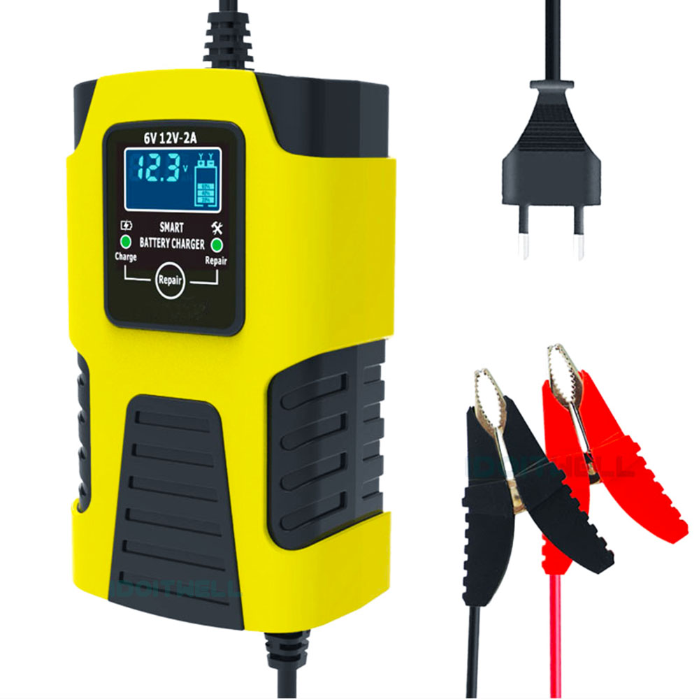 Universal Pulse Repair Car Battery Charger 6V 12V 2A  - Automatic Lead Acid Charger for Motorcycle & Toy Car Battery Charger