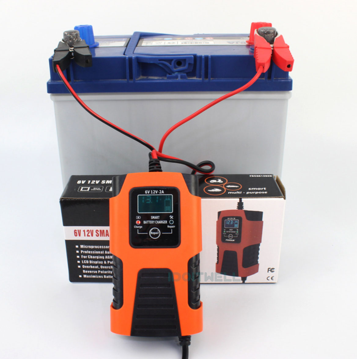 Universal Pulse Repair Car Battery Charger 6V 12V 2A  - Automatic Lead Acid Charger for Motorcycle & Toy Car Battery Charger