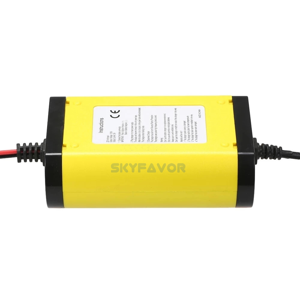 12V 2A Automatic Car Battery Charger for Baby Toy Car Motorcycle LED Display Smart Charger for AGM/GEL Lead Acid Battery Charger