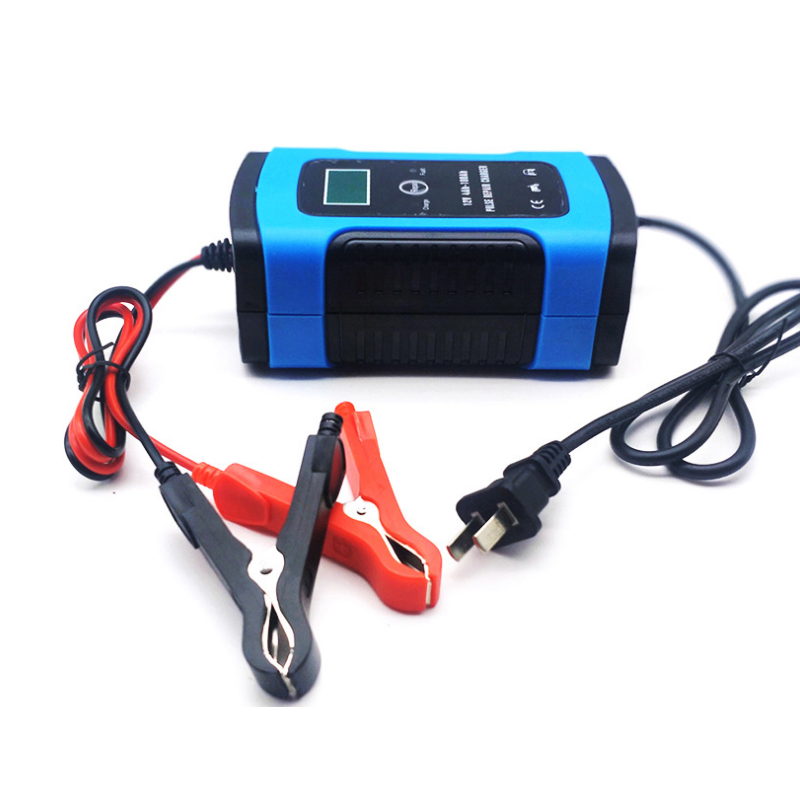 Portable 12V Battery Charger 12V 6A Smart Automatic Maintenance-free Deep Cycle Lead Acid Car Battery Charger with Pulse Repair