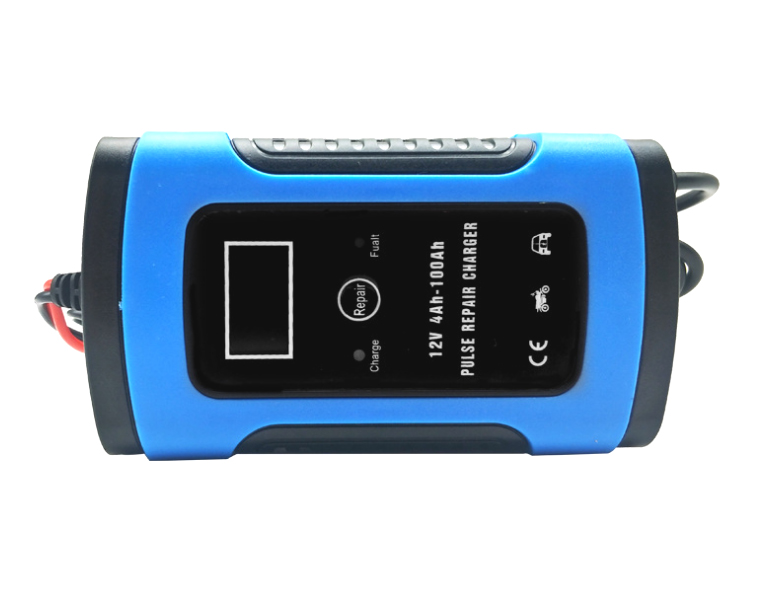 Portable 12V Battery Charger 12V 6A Smart Automatic Maintenance-free Deep Cycle Lead Acid Car Battery Charger with Pulse Repair