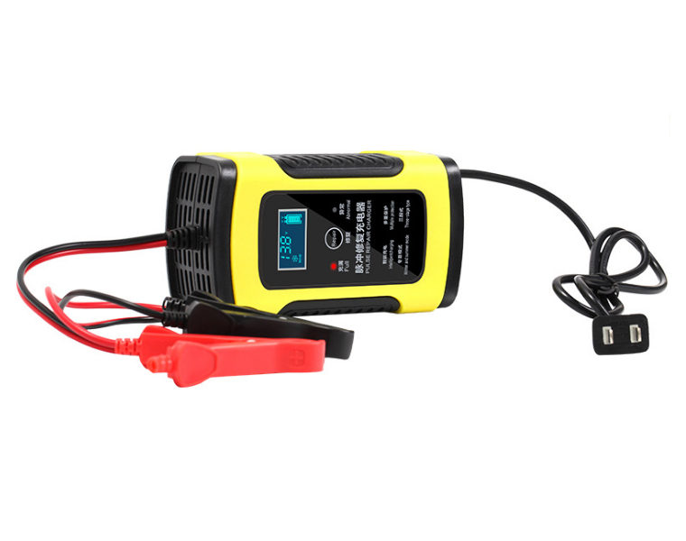 Portable 12V Battery Charger 12V 6A Smart Automatic Maintenance-free Deep Cycle Lead Acid Car Battery Charger with Pulse Repair