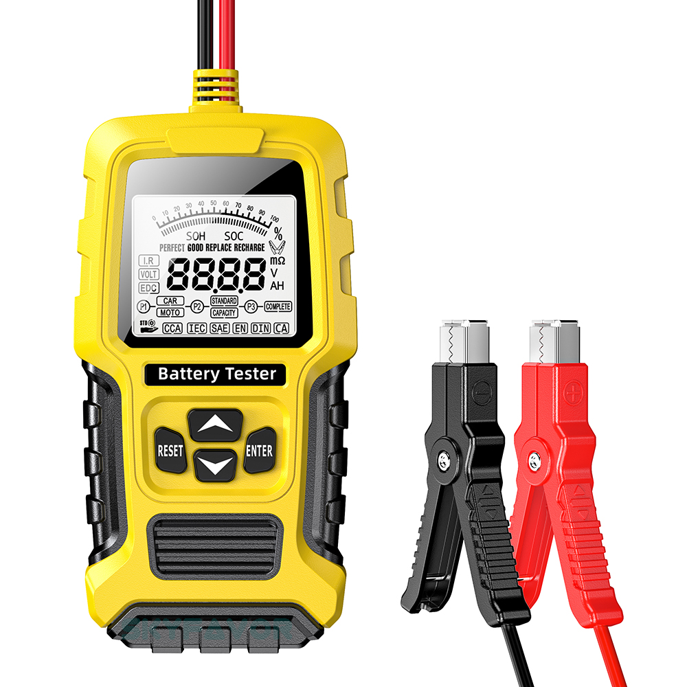 12V 24V Universal Car Battery Tester - Automatic Lead Acid Analyzer with CCA & Internal Resistance Test (Car/Truck/Motorcycle)