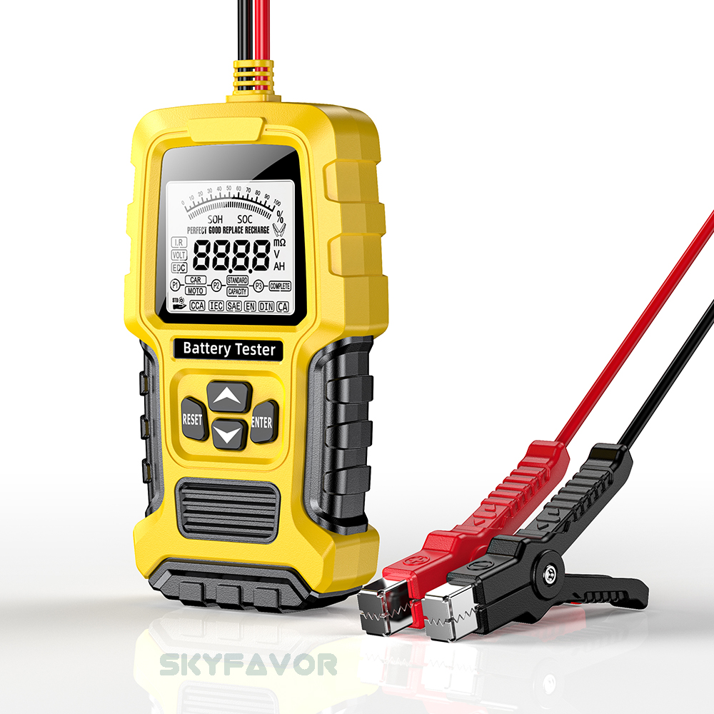 12V 24V Universal Car Battery Tester - Automatic Lead Acid Analyzer with CCA & Internal Resistance Test (Car/Truck/Motorcycle)