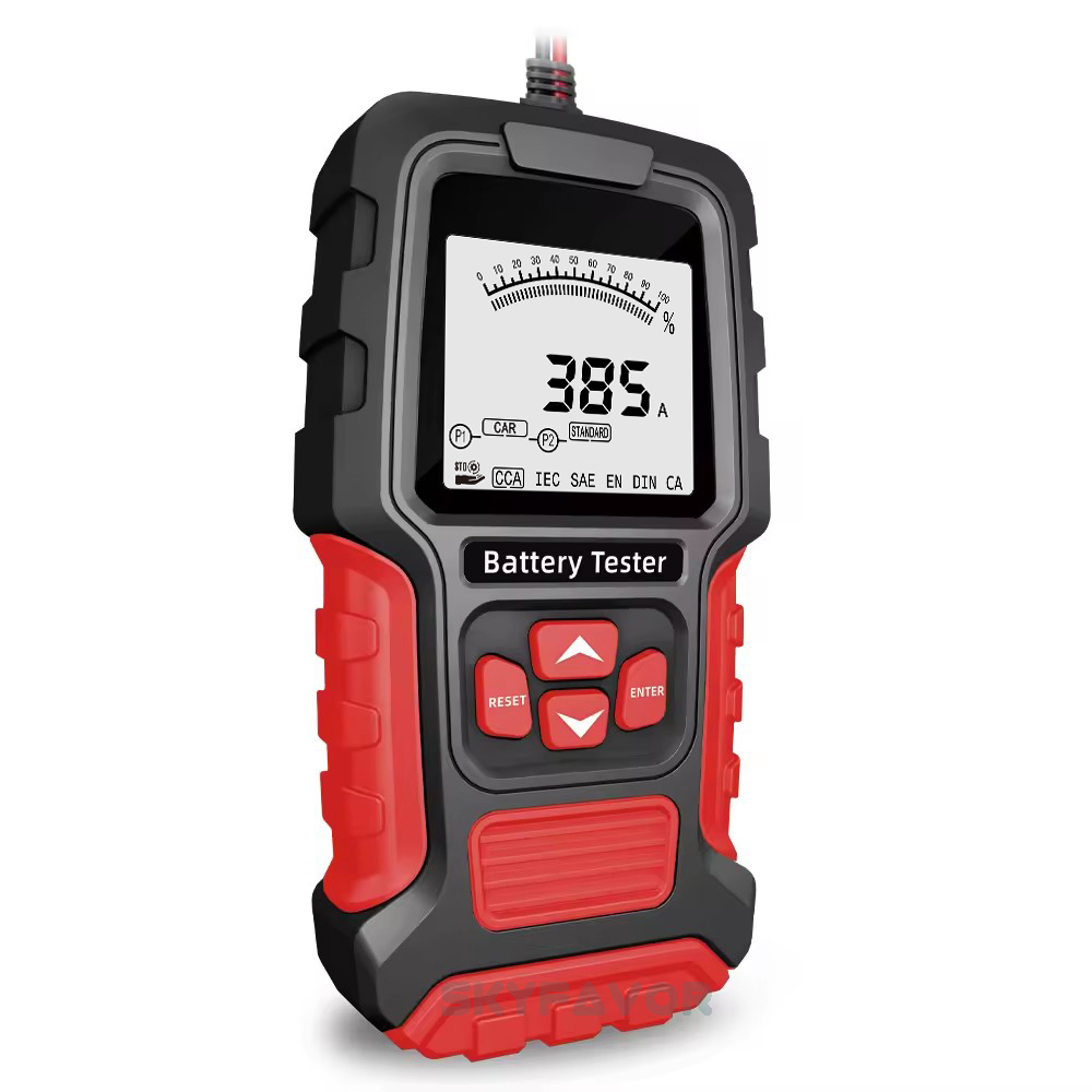 12V 24V Universal Car Battery Tester - Automatic Lead Acid Analyzer with CCA & Internal Resistance Test (Car/Truck/Motorcycle)