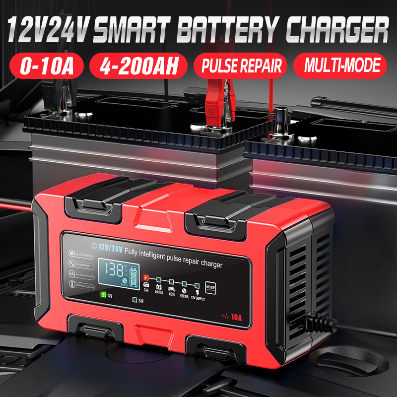 Trending Products 12v 24v Battery Charger 12v 24v Automatic GEL AGM EFB Lead Acid Battery Charger with 12 VOLT Power Supply