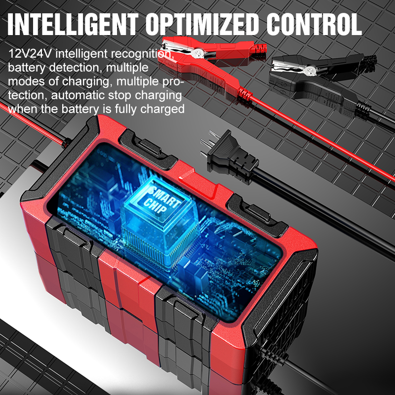 Trending Products 12v 24v Battery Charger 12v 24v Automatic GEL AGM EFB Lead Acid Battery Charger with 12 VOLT Power Supply