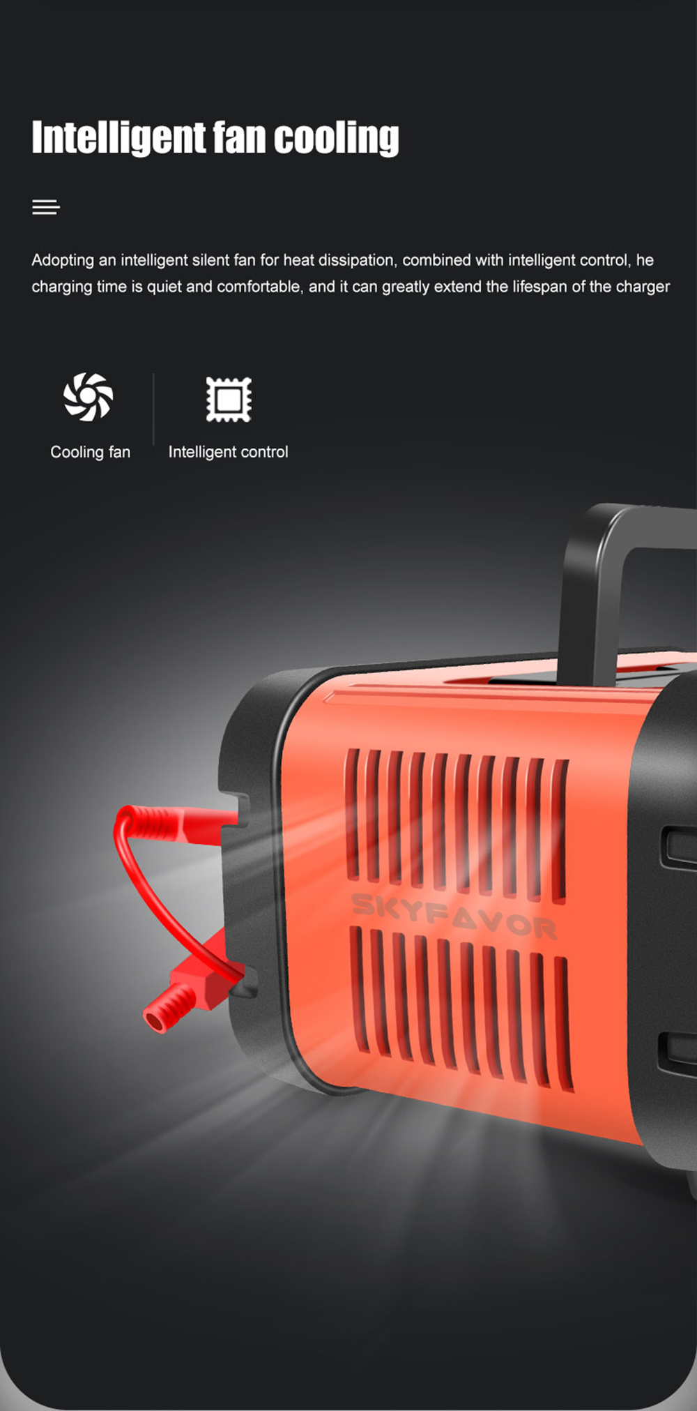 New Professional Automatic Car Battery Charger 12V 20A Battery Charger for Cars Boats Lifepo4 Lead Acid Intelligent for Car Boat