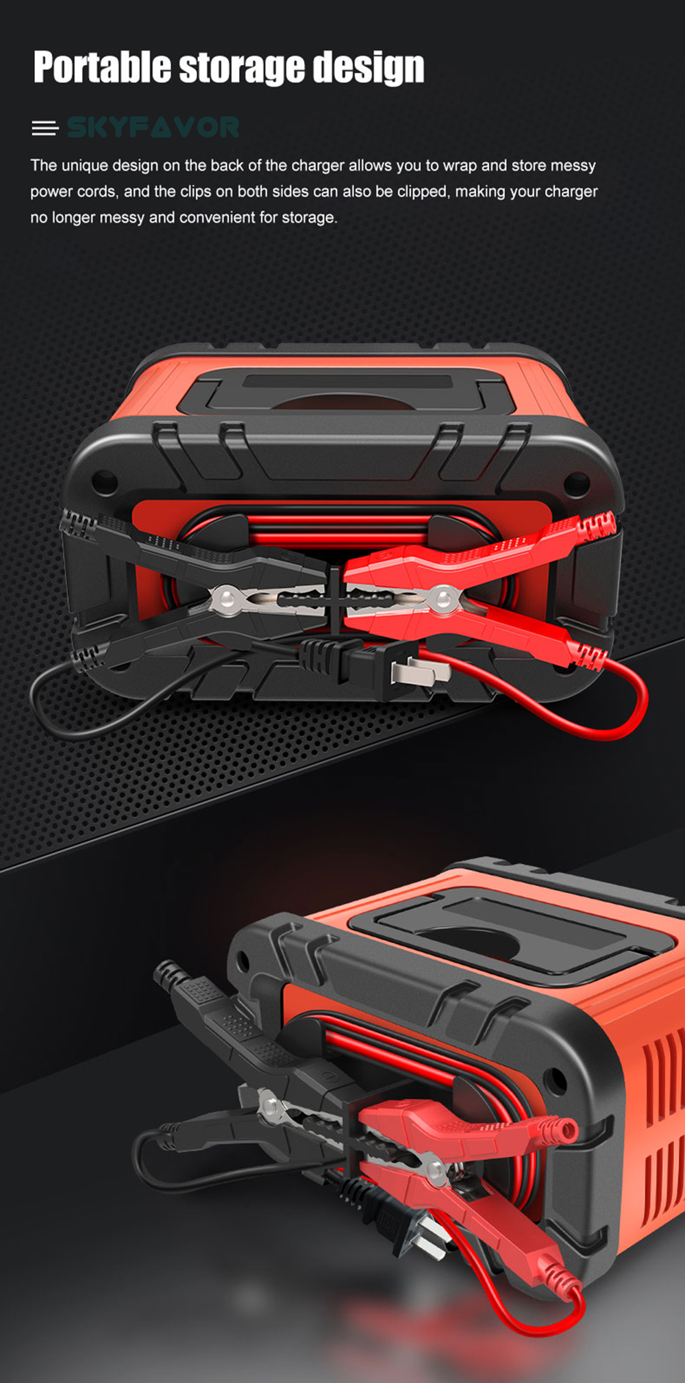 New Professional Automatic Car Battery Charger 12V 20A Battery Charger for Cars Boats Lifepo4 Lead Acid Intelligent for Car Boat