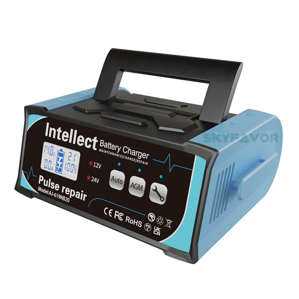 Trending 12V 24V Battery Charger 12V 24V 11A 7A EFB AGM GEL Pulse Repair Lead Acid Battery Charger for Car Heavy Duty Truck Bat