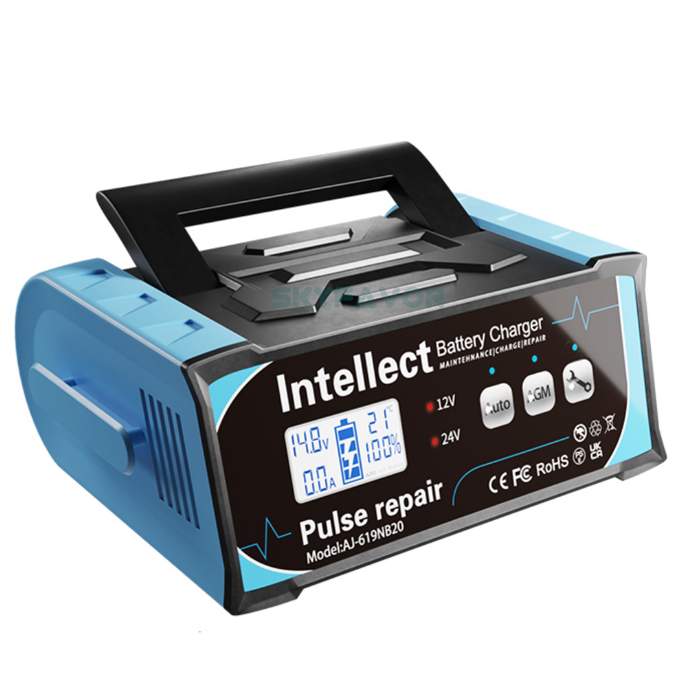 Trending 12V 24V Battery Charger 12V 24V 11A 7A EFB AGM GEL Pulse Repair Lead Acid Battery Charger for Car Heavy Duty Truck Bat