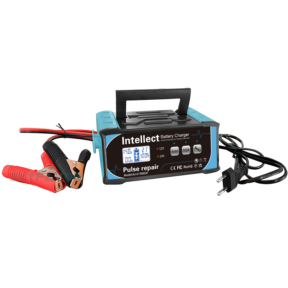Trending 12V 24V Battery Charger 12V 24V 11A 7A EFB AGM GEL Pulse Repair Lead Acid Battery Charger for Car Heavy Duty Truck Bat