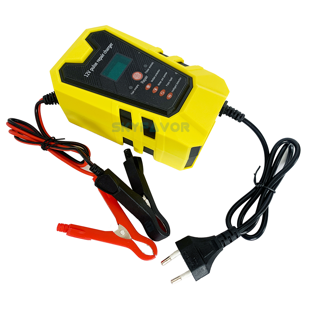 Best Selling Pulse Repair Battery Charger 12V 6A Automatic Fast Maintenance-free Deep Cycle Lead Acid Trickle Battery Charger
