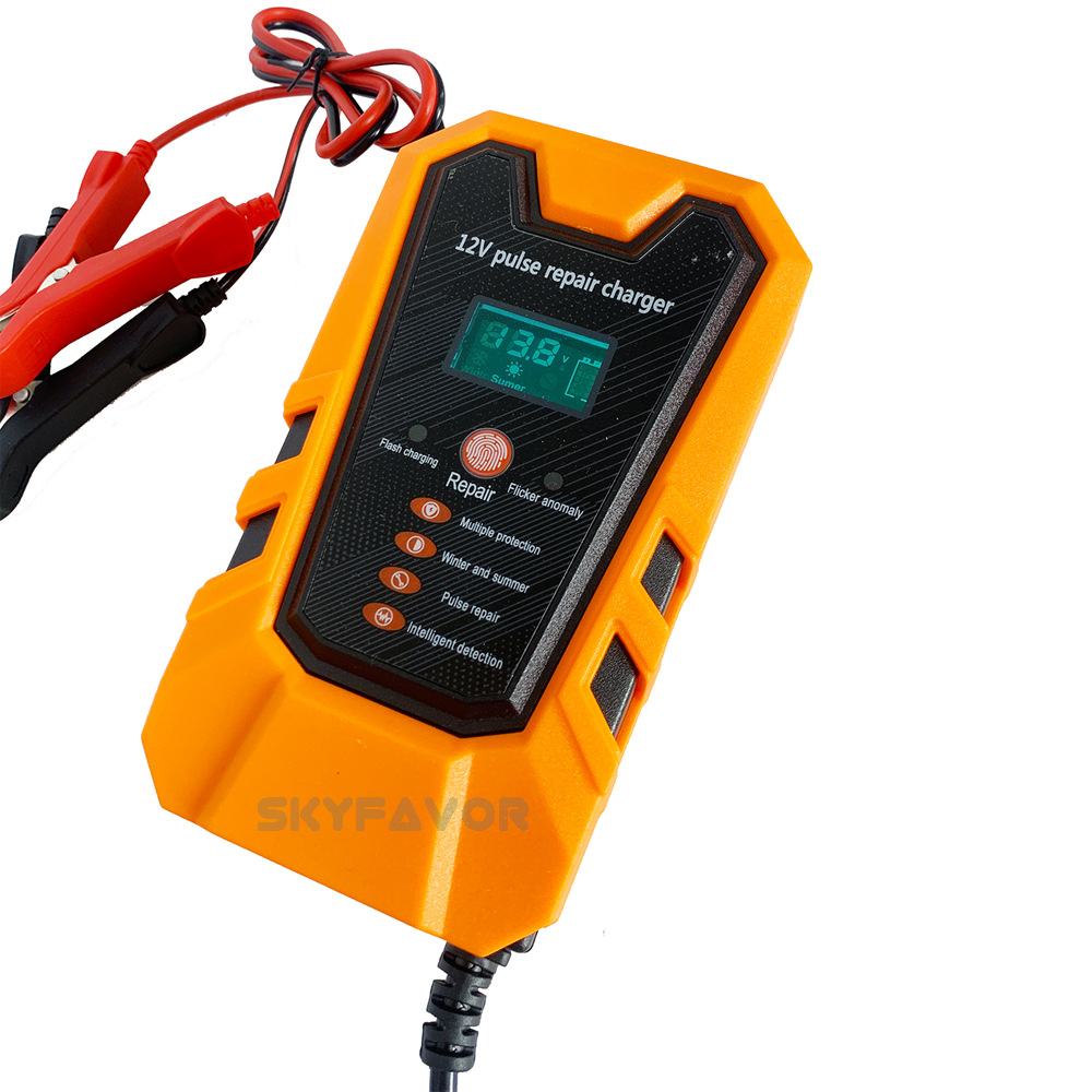Best Selling Pulse Repair Battery Charger 12V 6A Automatic Fast Maintenance-free Deep Cycle Lead Acid Trickle Battery Charger