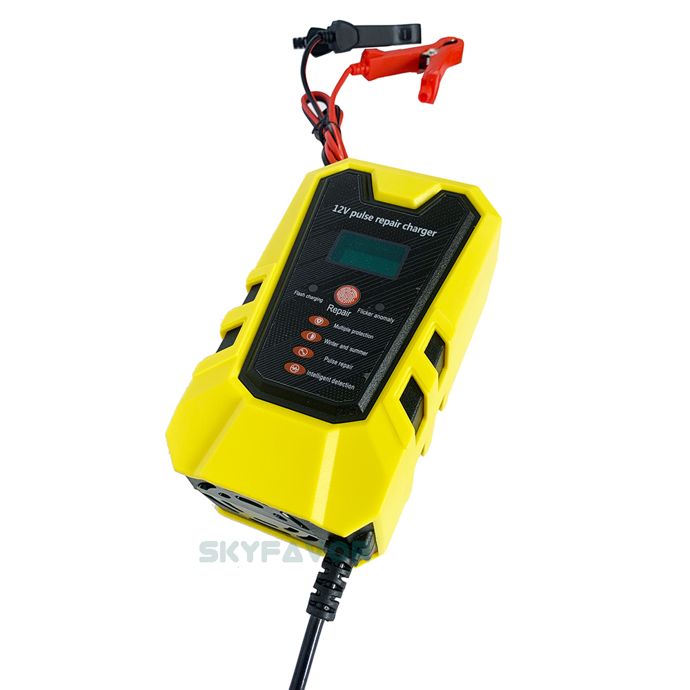Best Selling Pulse Repair Battery Charger 12V 6A Automatic Fast Maintenance-free Deep Cycle Lead Acid Trickle Battery Charger
