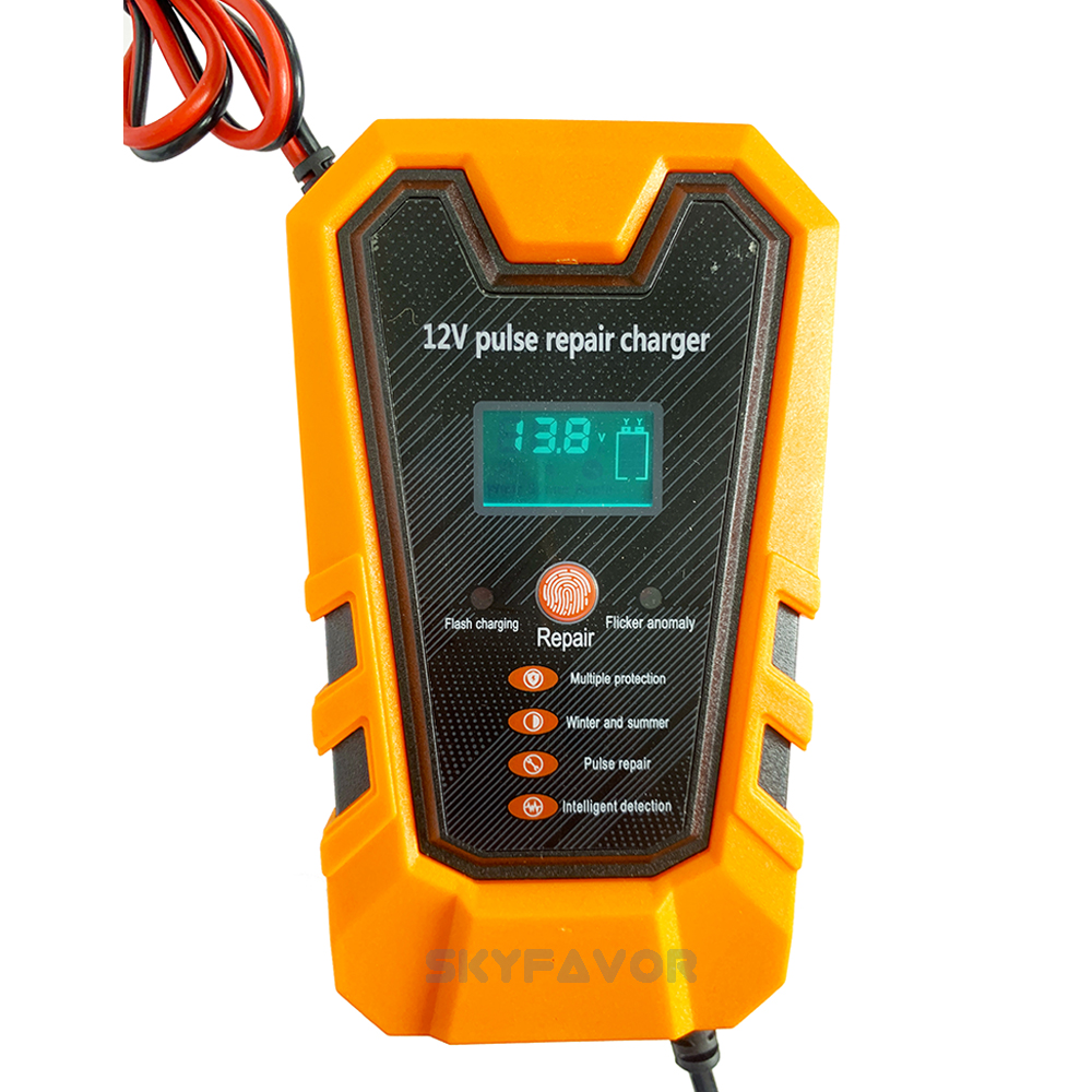 Best Selling Pulse Repair Battery Charger 12V 6A Automatic Fast Maintenance-free Deep Cycle Lead Acid Trickle Battery Charger