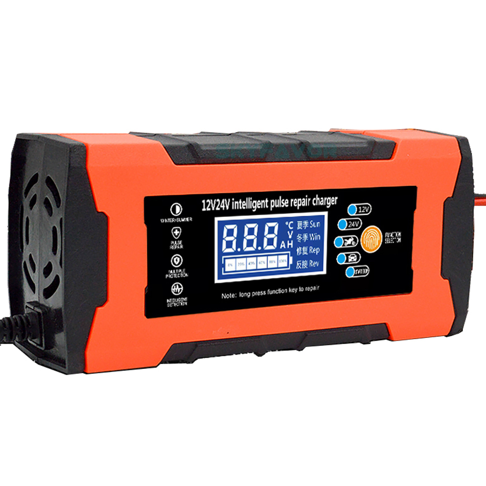 New Arrival Smart Automatic Car Battery Charger 12V 24V 5A Universal for Truck Car - Pulse Repair for Lead Acid Battery Charger