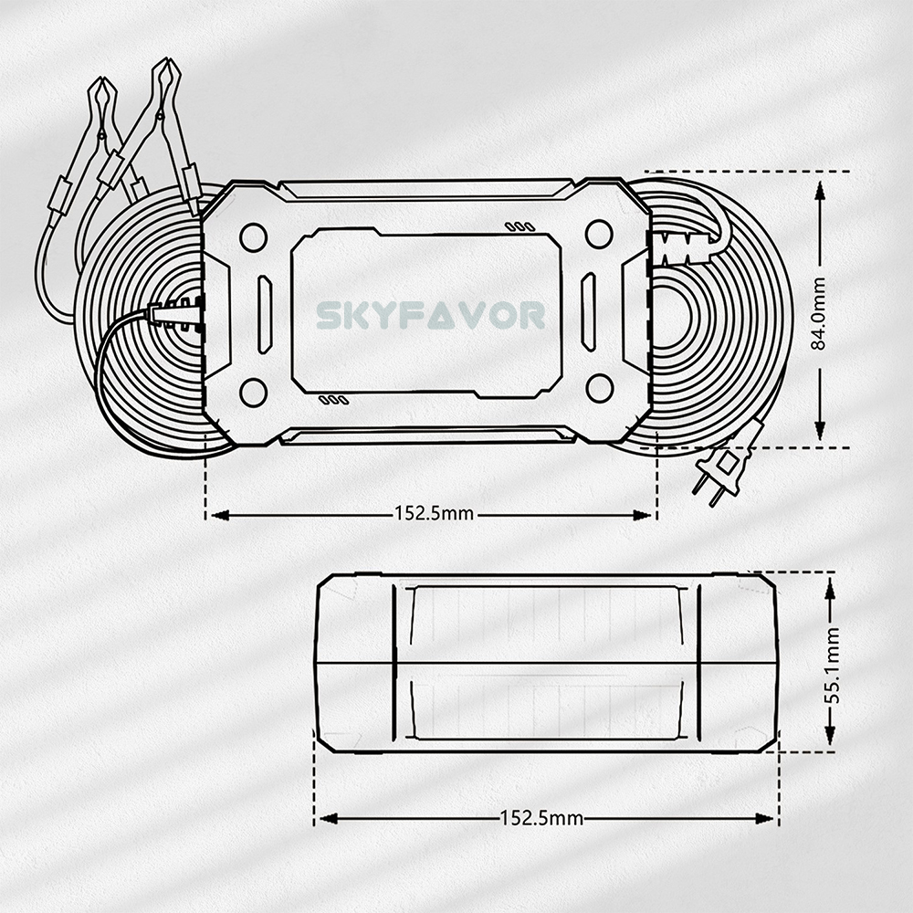 Smart 12V 6A Car Battery Charger Universal for Motorcycle Car Industrial Electric Tool Lifepo4 Gel AGM Lead Acid Battery Charger