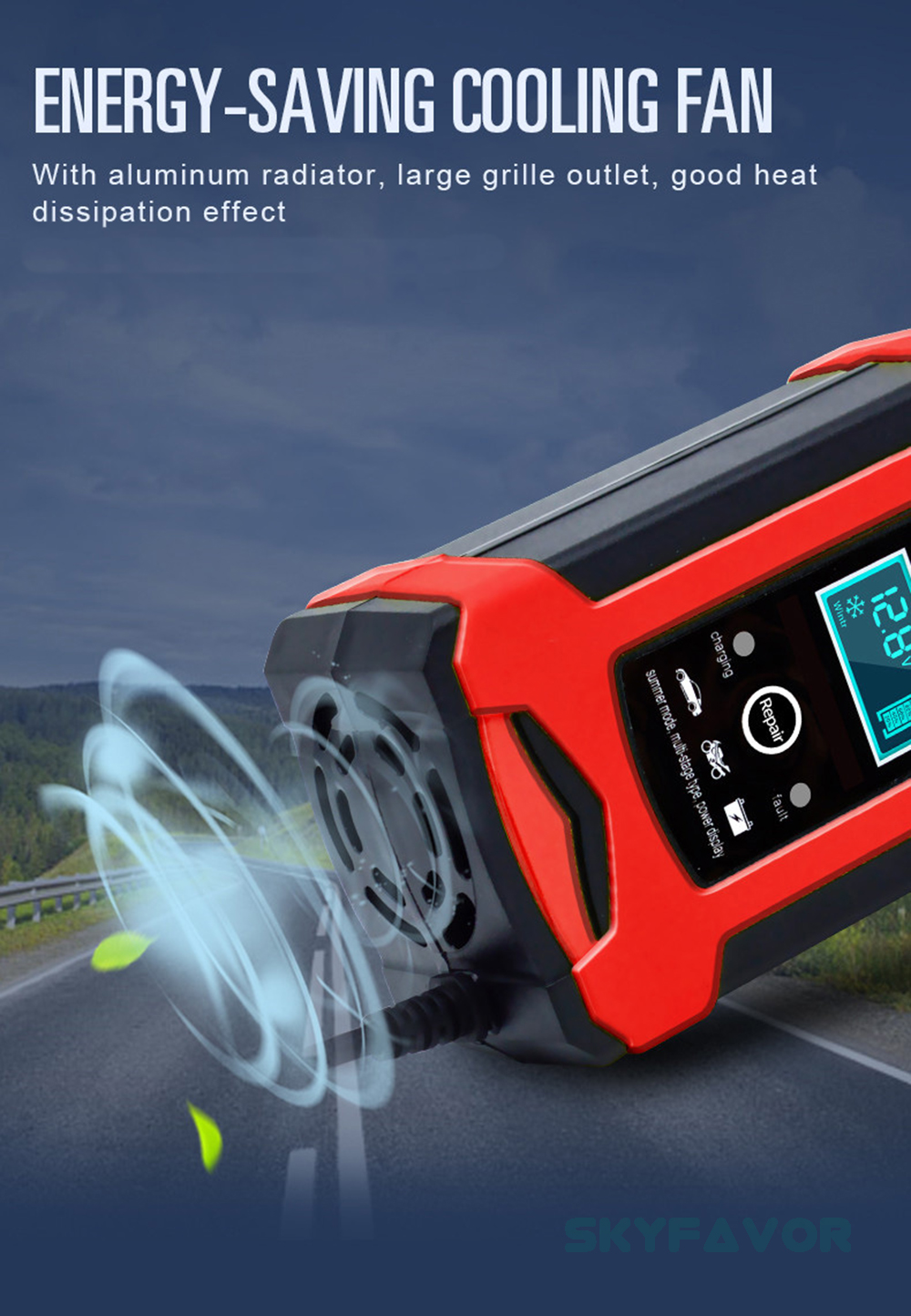 Trending Products 12V Lead Acid Battery Charger 12V 6A Automatic Pulse Repair Gel Agm Lead Acid Motorcycle Car Battery Charger