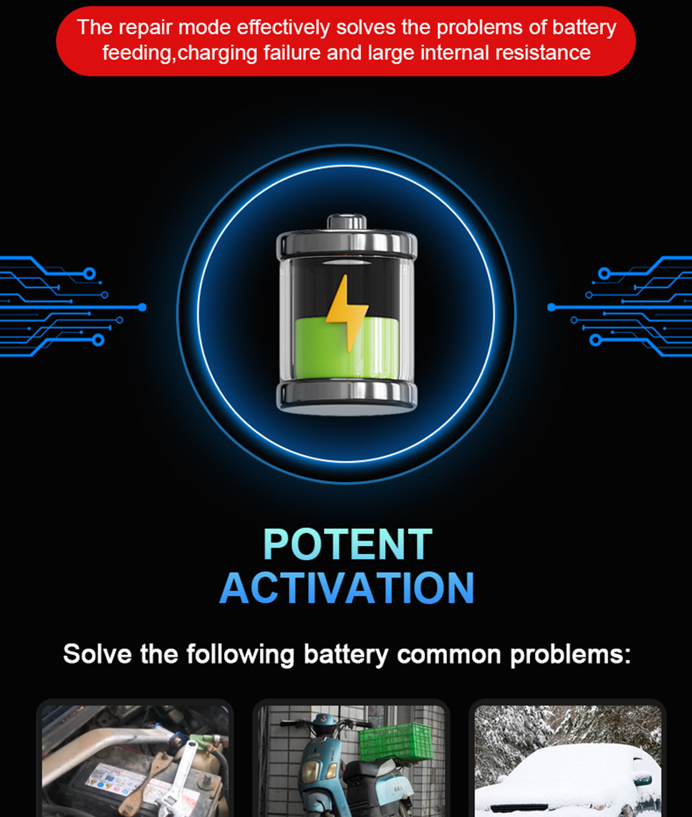 New Product Lead Acid Battery Charger 12V 6A New Arrival Lead Acid Gel Agm Smart Automatic Motorcycle Car Battery Charger