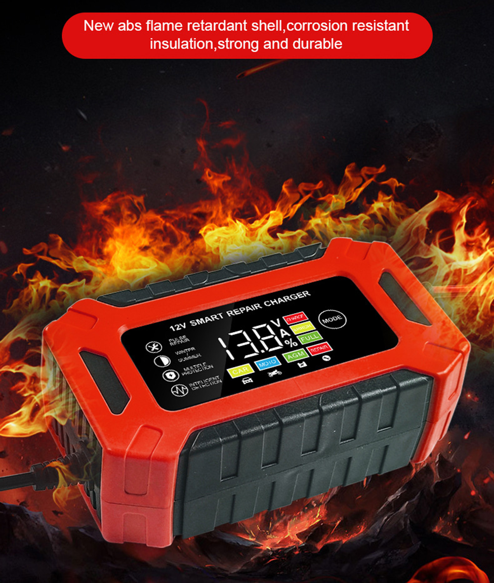 New Product Lead Acid Battery Charger 12V 6A New Arrival Lead Acid Gel Agm Smart Automatic Motorcycle Car Battery Charger