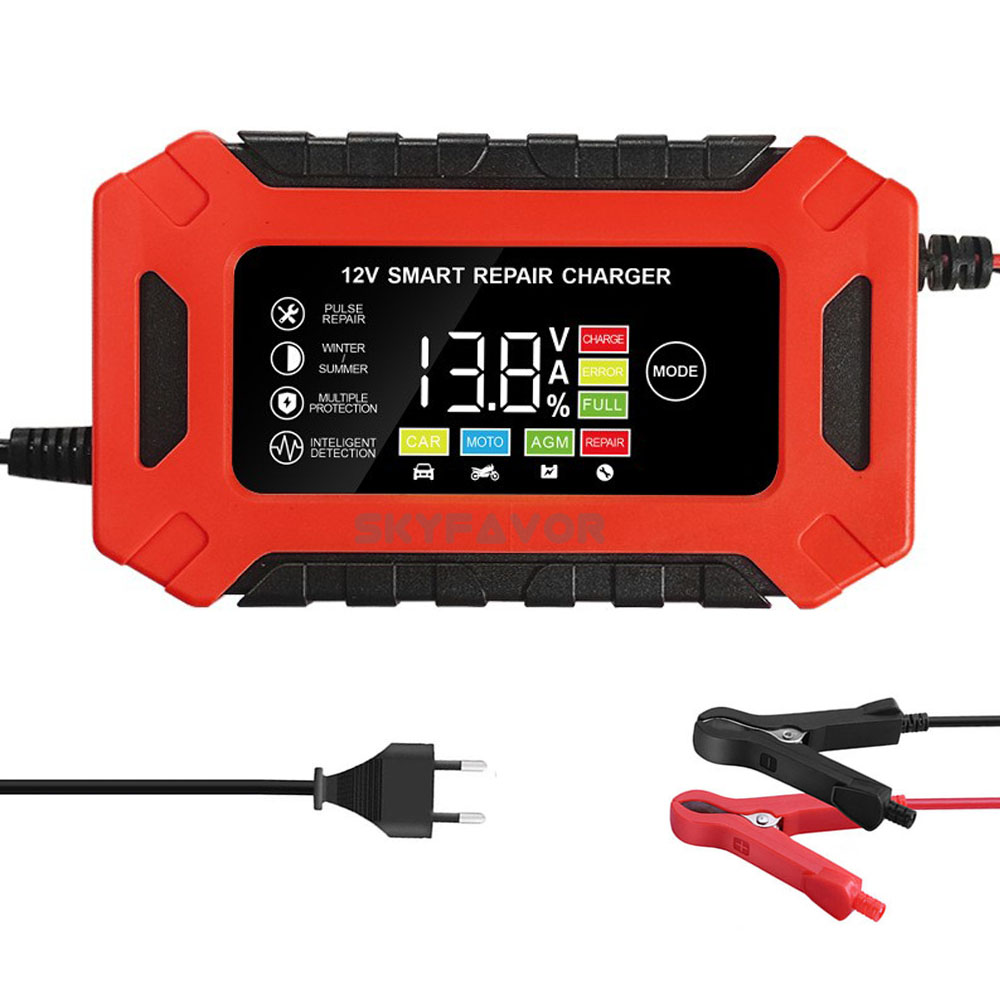 New Product Lead Acid Battery Charger 12V 6A New Arrival Lead Acid Gel Agm Smart Automatic Motorcycle Car Battery Charger