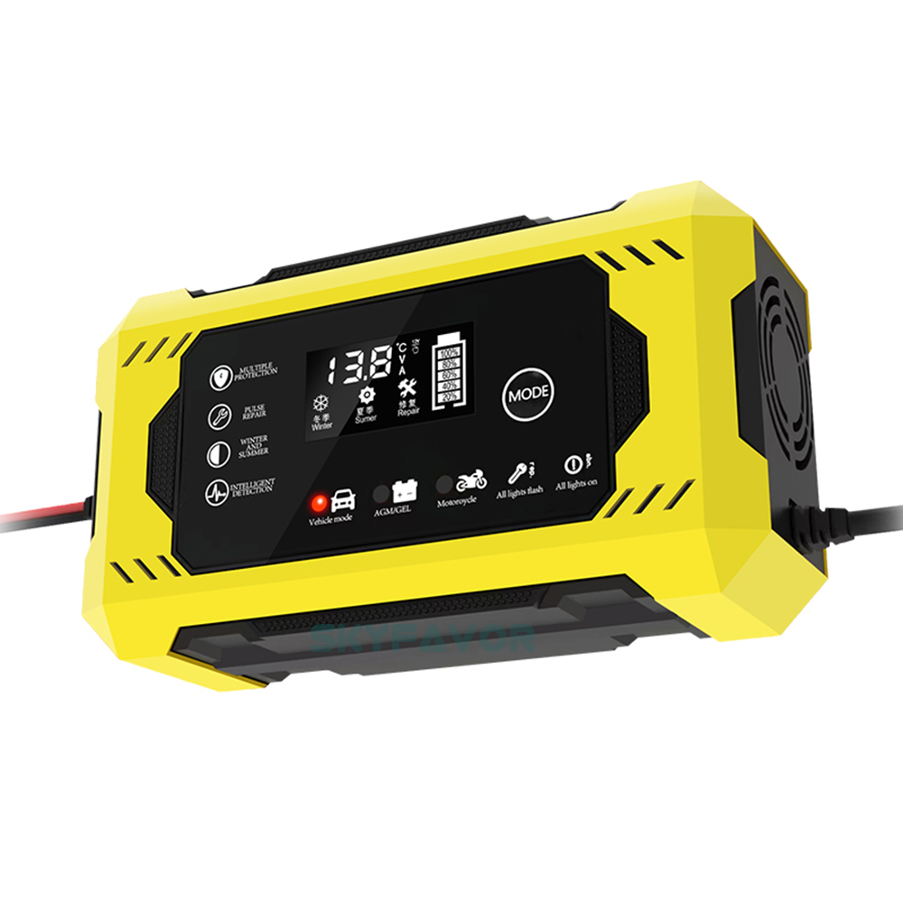 Best Selling Pulse Repair Battery Charger 12V 6A Automatic Fast Deep Cycle Gel Agm Lead Acid Car Battery Desulfator Charger