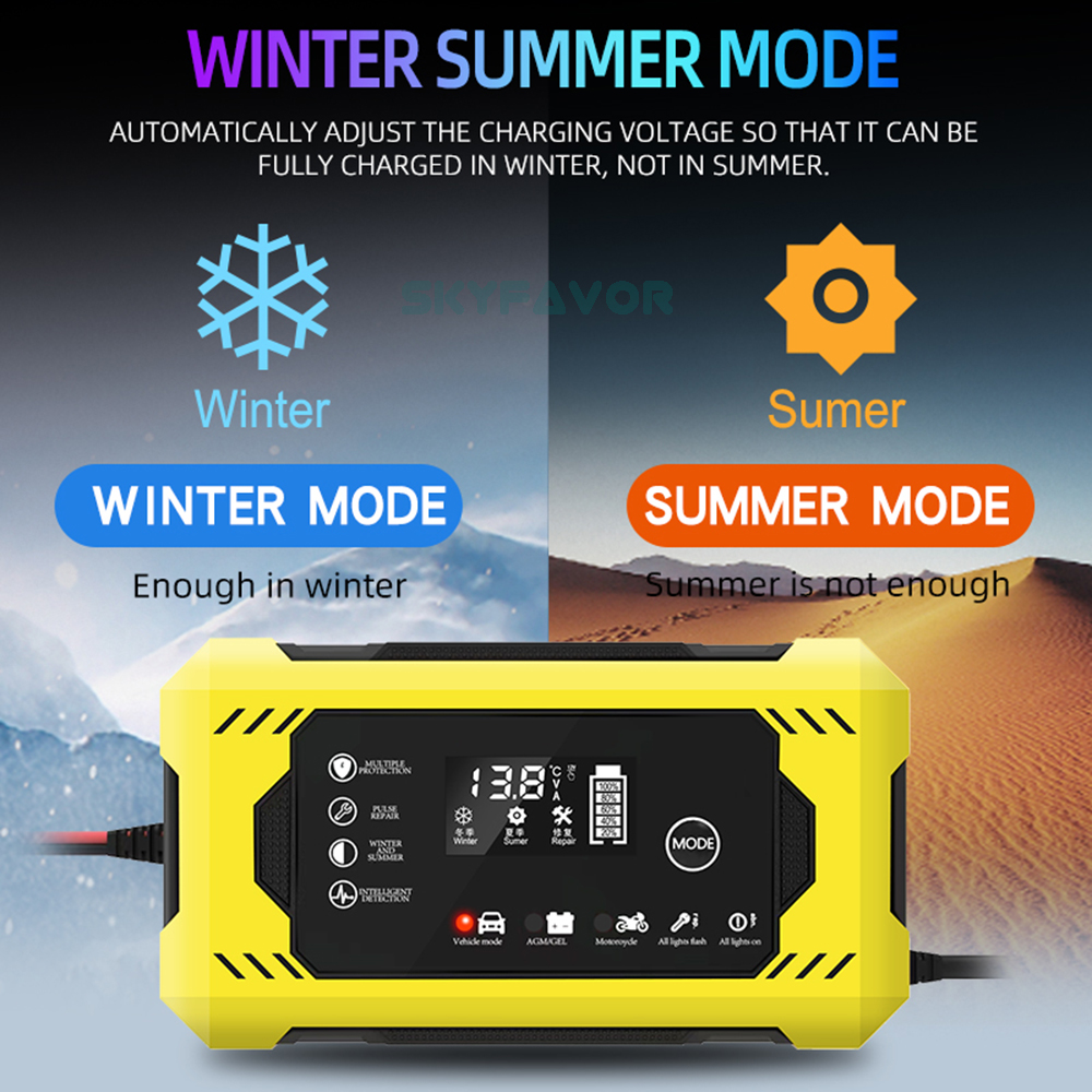 Best Selling Pulse Repair Battery Charger 12V 6A Automatic Fast Deep Cycle Gel Agm Lead Acid Car Battery Desulfator Charger