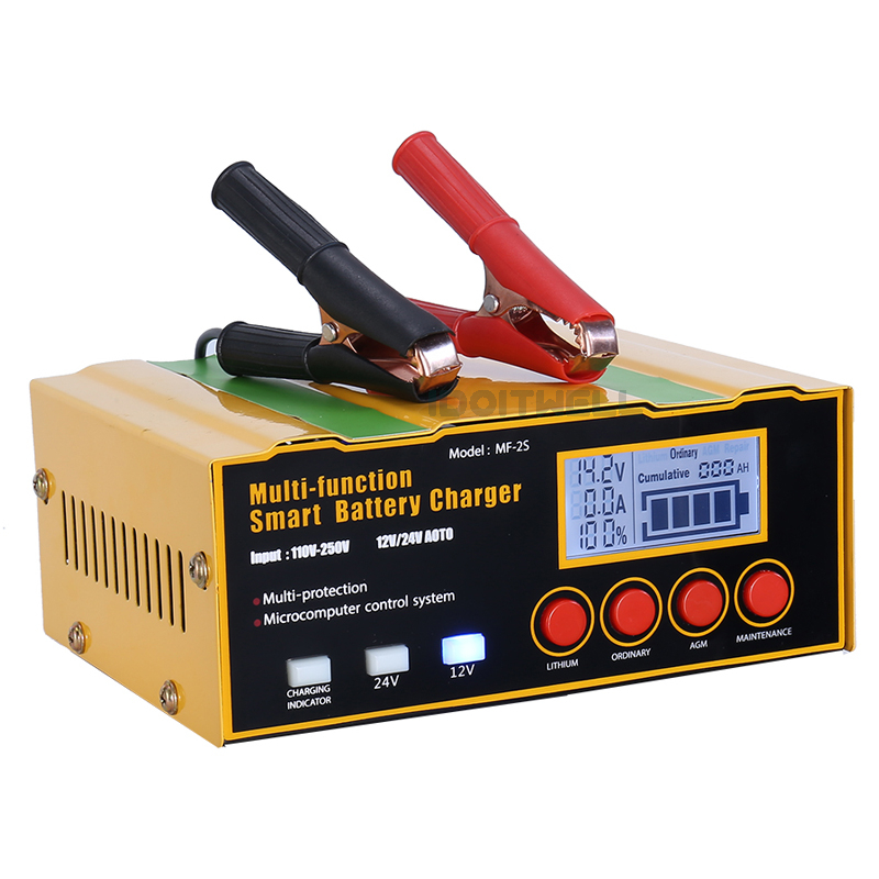 Lcd Display 12v 24v Battery Charger 12V 10A 24V 7A Fast Car Truck Batteries Charger Automatic 3S L2V Li Ion Battery Chargers