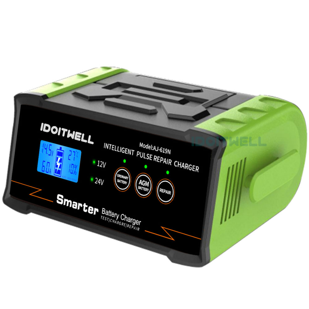 Professional Pulse Repair Lead Acid Battery Charger 12V 30A 24V 15A Universal Car Truck Motorcycle Boat Marine Battery Charger