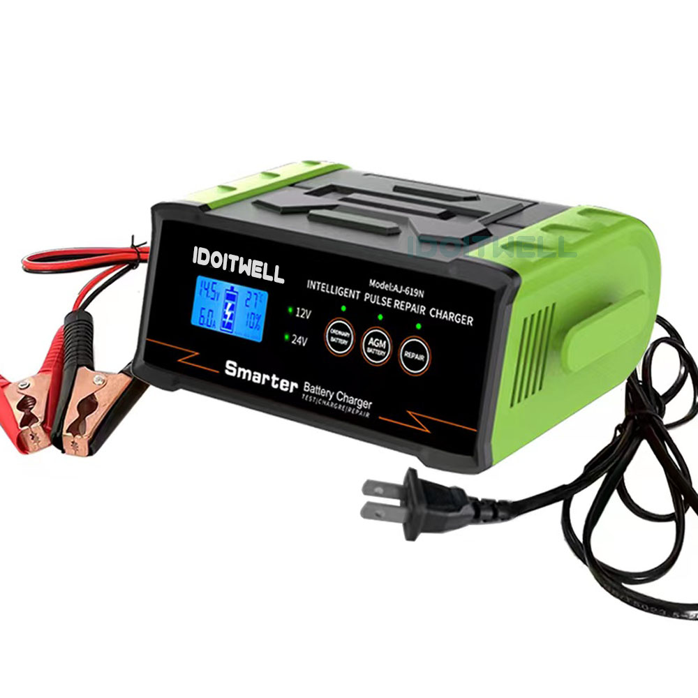 Professional Pulse Repair Lead Acid Battery Charger 12V 30A 24V 15A Universal Car Truck Motorcycle Boat Marine Battery Charger