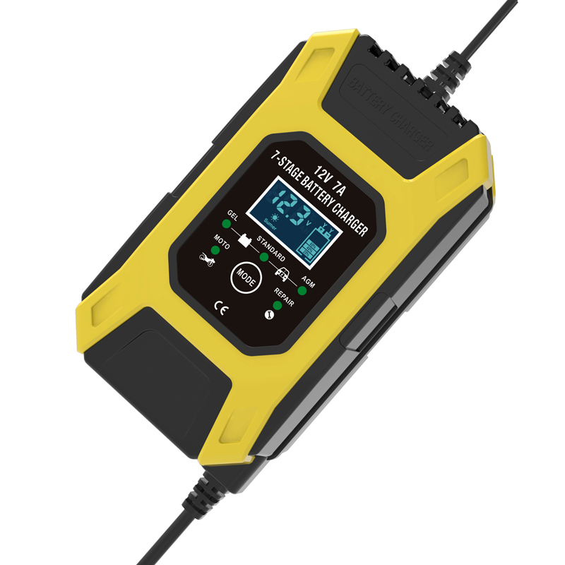 Automatic 7-stage Pulse Repair Battery Charger 12V 7A Motorcycle Car Battery Charger Lead Acid Battery Maintainer & Desulfator