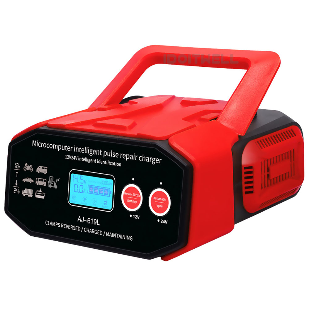 Automatic 12V/24V Lead Acid Battery Charger 12V 30A 24V 15A High Power Fast Car Truck Motorcycle Boat Marine Battery Charger