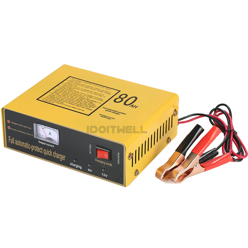 Automatic Fast 12V 6V Battery Charger 6V 5A 12V 8.5A Maintenance-free Lead Acid Battery Charger for Car Motorcycle Scooter