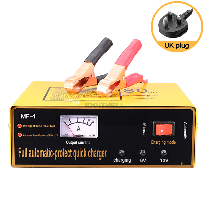 Automatic Fast 12V 6V Battery Charger 6V 5A 12V 8.5A Maintenance-free Lead Acid Battery Charger for Car Motorcycle Scooter