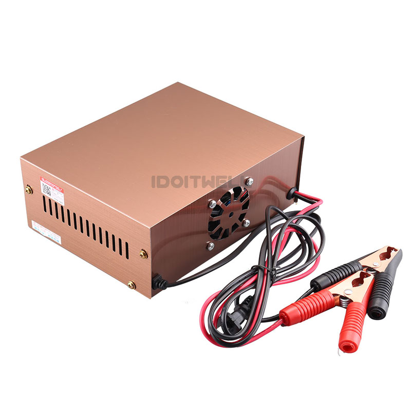 High Power Fast Truck Car Battery Charger 12V 18A 24V 15A Lead-Acid Maintenance-free Dry Water Gel Solar Li-ion Battery Charger