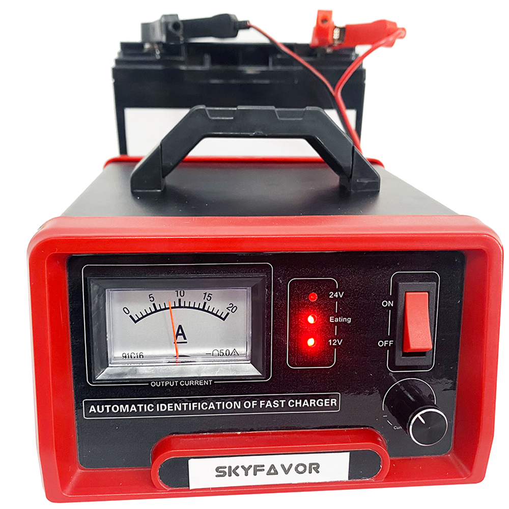 Adjustable Smart 12V 24V Battery Charger 12V 24V 10A Automatic Flooded Gel AGM Maintenance Free Deep Cycle Battery Charger