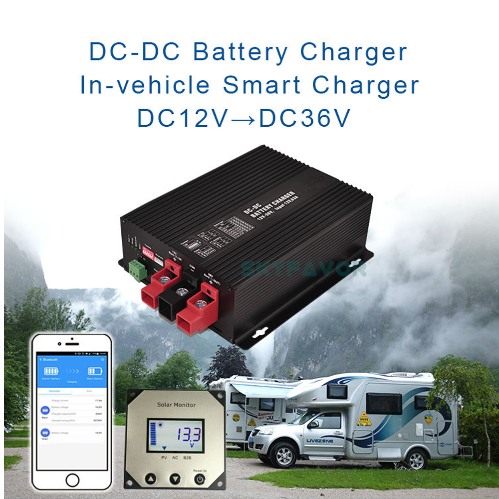 Best Seller New Arrival 12V 36V 22A DC to DC Smart Battery Charger Universal Board for RV VAN Electric Type