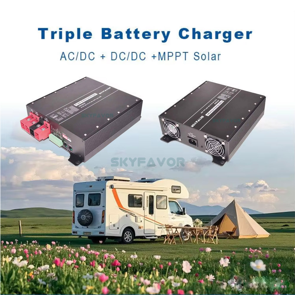 New Product 12V RV DC-DC Battery Charger 12V 30A AC DC 12V 20A Mppt Solar 20A Charger Automatic on Board RV Battery Charger