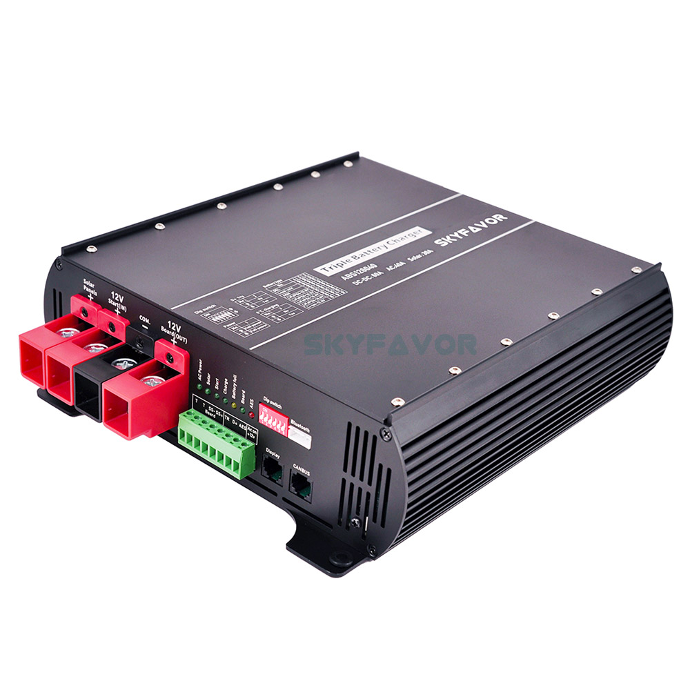 New Arrival 12V DC to DC Charger 12V 60A Multi Function on Board AC to DC 12V 40A and  MPPT Solar Charger 30A RV Battery Charger