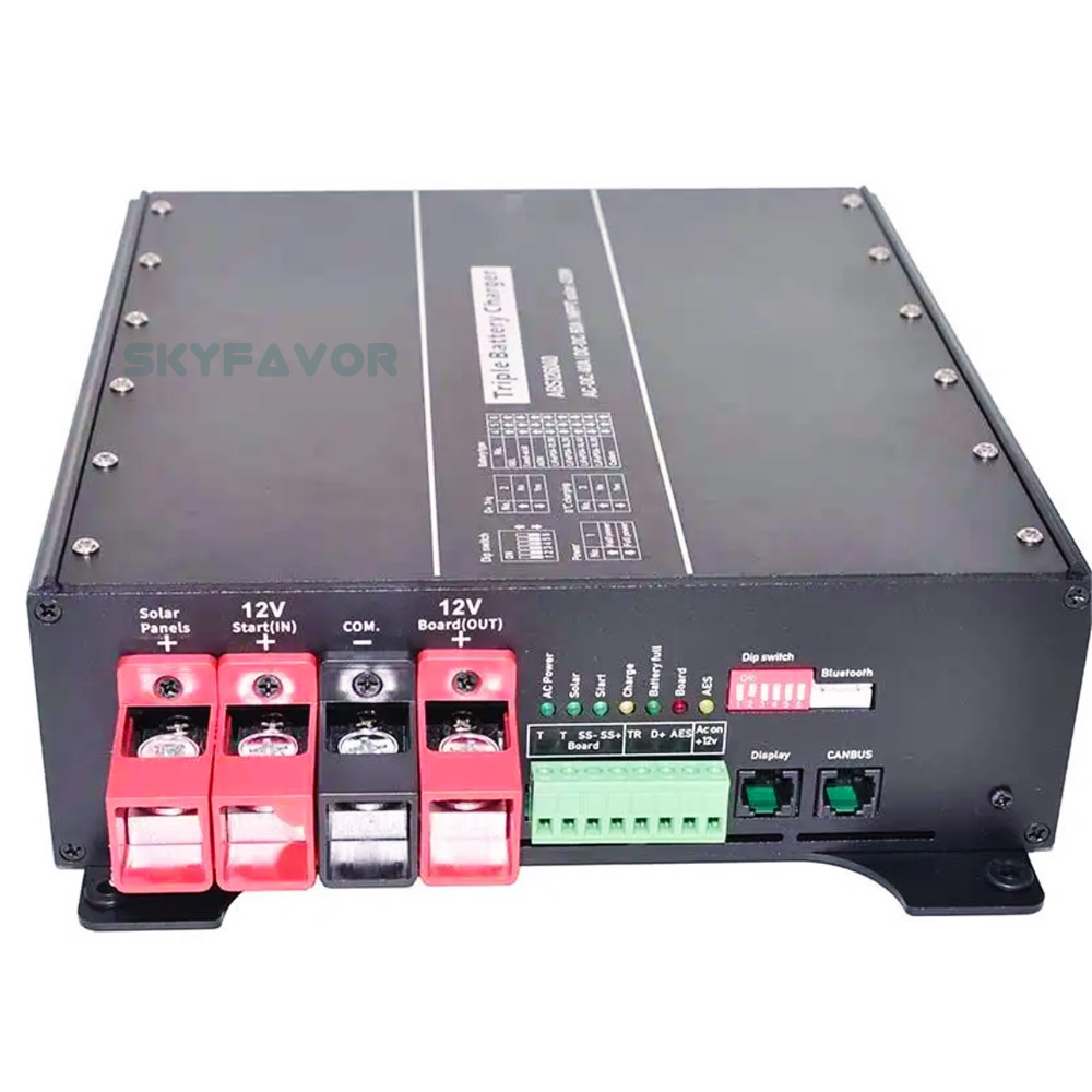 Trending 12V DC to DC Charger 12V 30A On-borad AC to DC 12V 20A Battery Charger and Solar MPPT Charger 20A for RV Ccmper Yacht