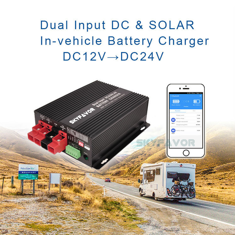 Trending 12V to 24V 25A Smart Fast MPPT Solar RV Battery Charger 30A DC to DC Auto Charger Electric Trending Products