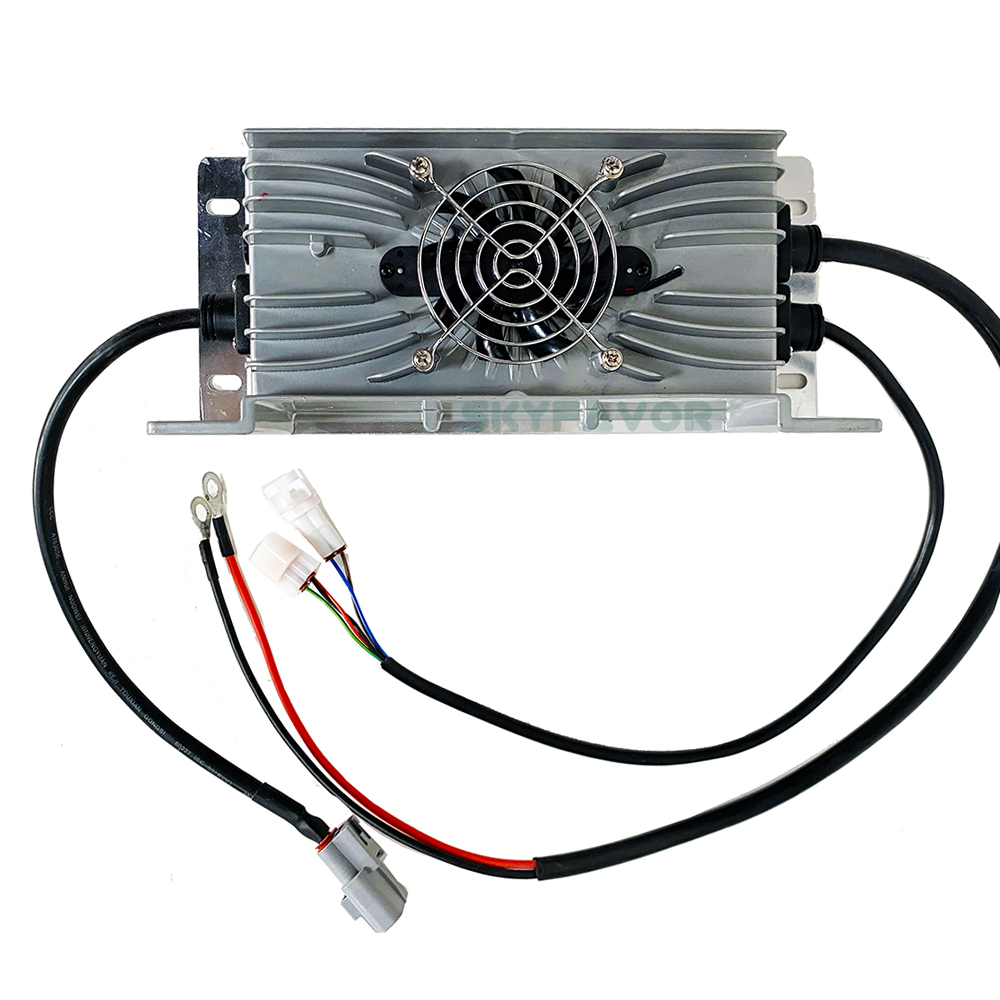 High Quality 48V Golf Cart Charger 48V 15A Automatic Fast Waterproof 110Vac to 48 Volt Lead Acid Battery Charger with Trickle