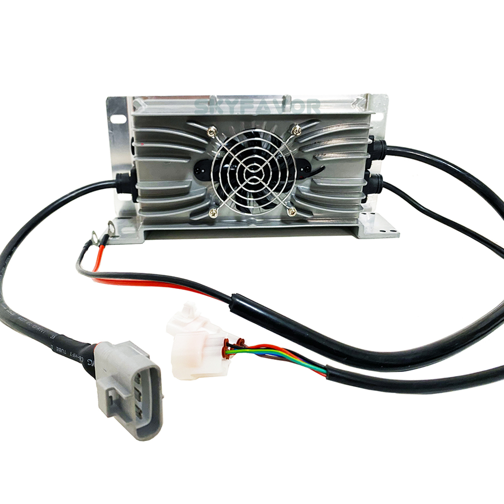 High Quality 48V Golf Cart Charger 48V 15A Automatic Fast Waterproof 110Vac to 48 Volt Lead Acid Battery Charger with Trickle