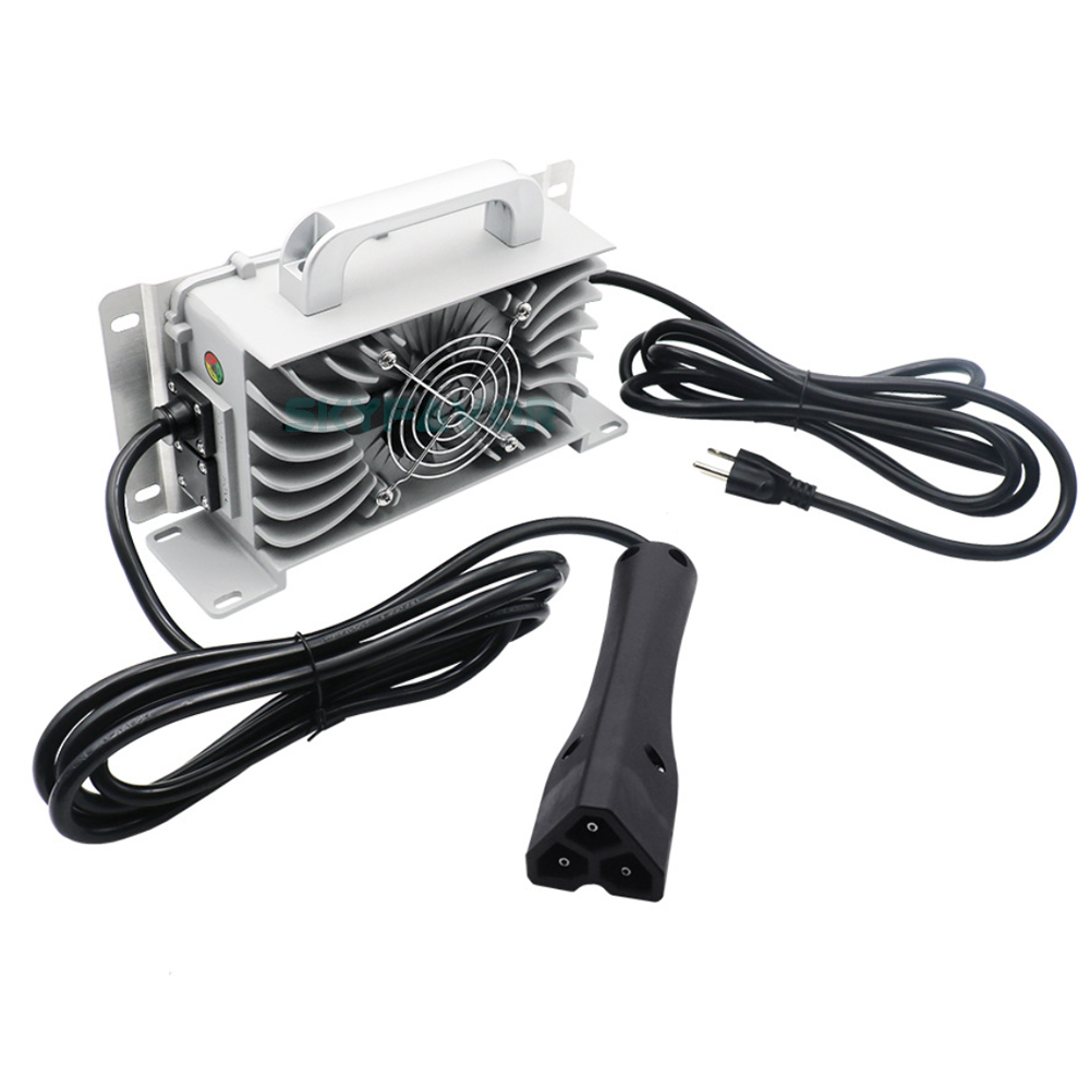 High Quality 48V Golf Cart Charger 48V 15A Automatic Fast Waterproof 110Vac to 48 Volt Lead Acid Battery Charger with Trickle