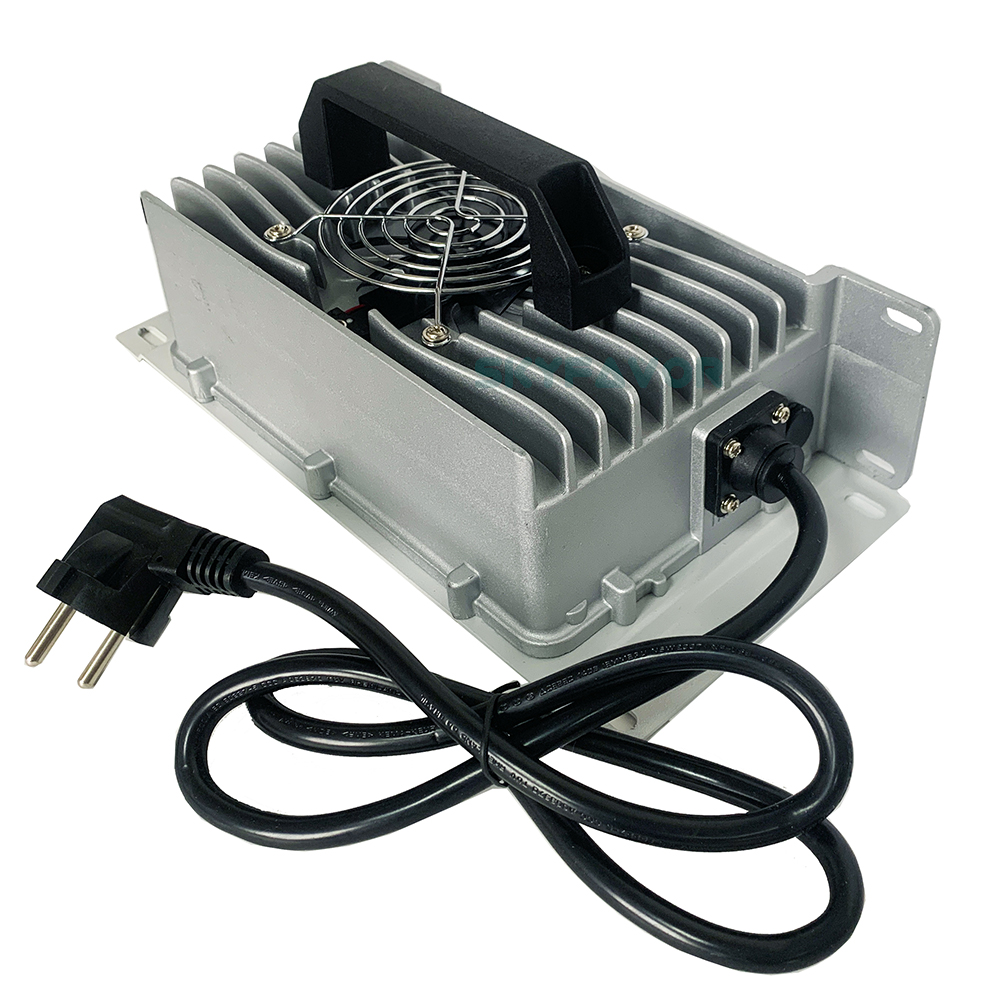 High Quality 48V Golf Cart Charger 48V 15A Automatic Fast Waterproof 110Vac to 48 Volt Lead Acid Battery Charger with Trickle