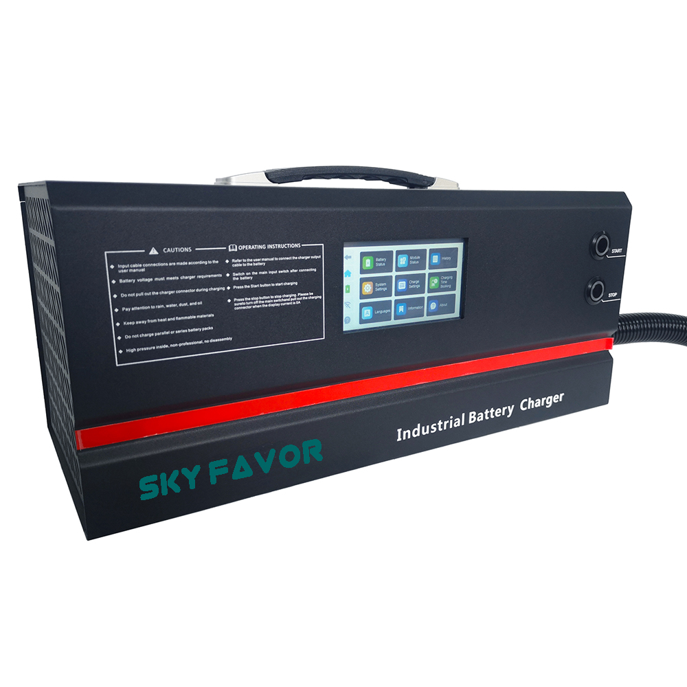 Custom 24V 100A Automatic Battery Charger Can Bus High Power 100A 24V Battery Pack Charger for Lifepo4 or LI-ION or Lead Acid