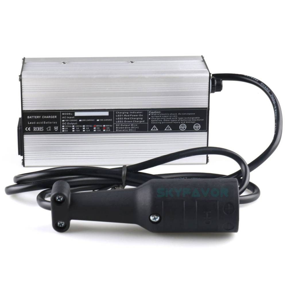 Custom Professional 48V 10A Lead Acid Battery Charger 58.8V 10A Golf Cart Charger for 48V yamaha Star Ez Go Club Car DS EZGO TXT